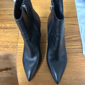 Marc Fisher Sleek Black Ankle Booties
